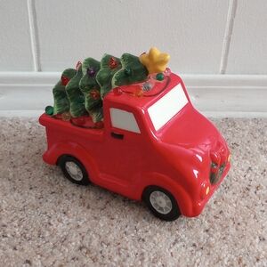 Christmas Tree Red Truck Home Decor